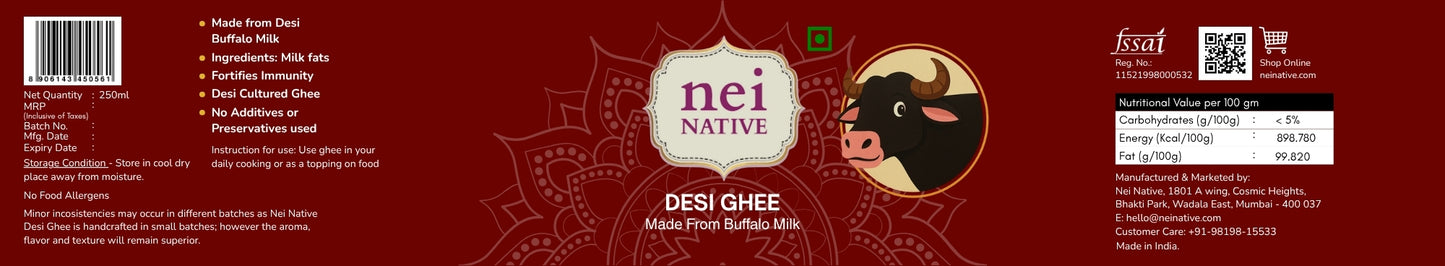 Desi Buffalo Ghee