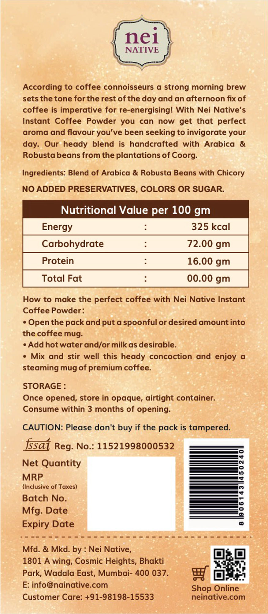 Instant Coffee Powder