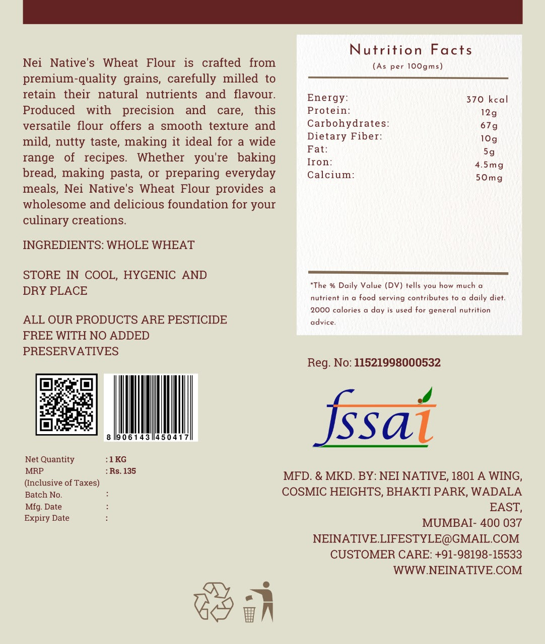 Nei Native Wheat Flour