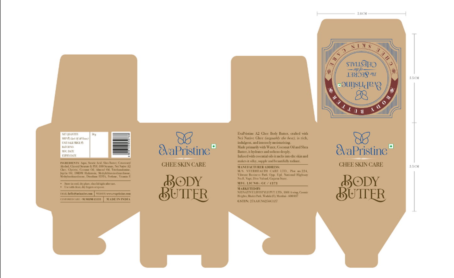 Body Butter – Ghee & Shea Moisturiser for Dry Skin