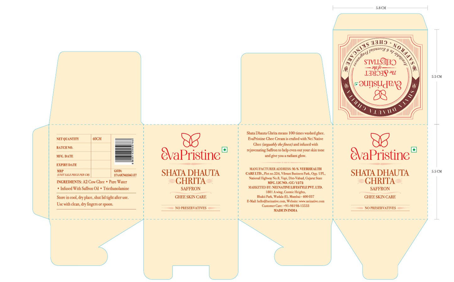 Shata Dhauta Ghrita - Ghee Skin Care