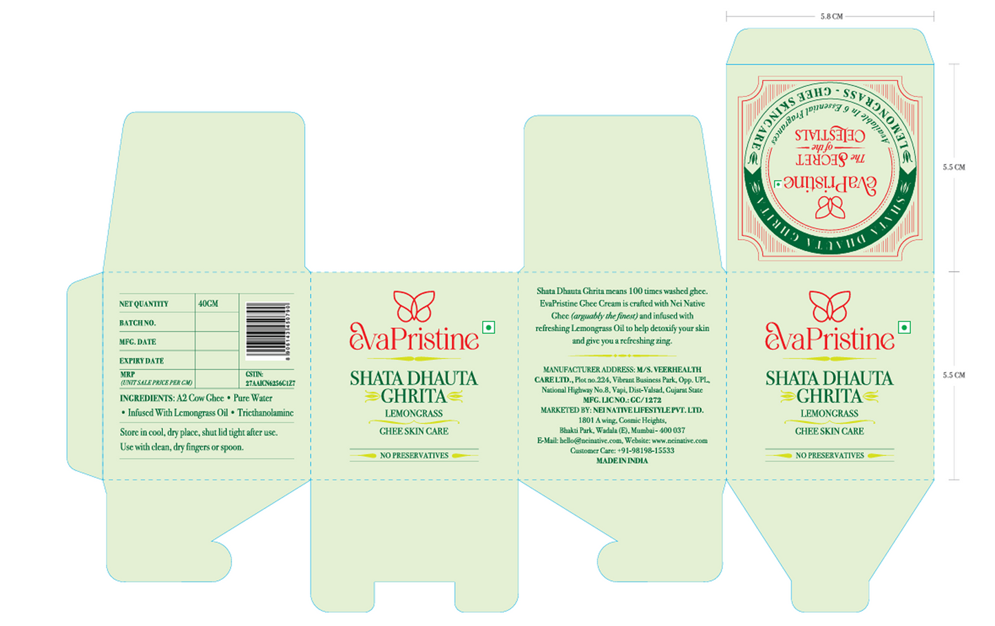 Shata Dhauta Ghrita - Ghee Skin Care