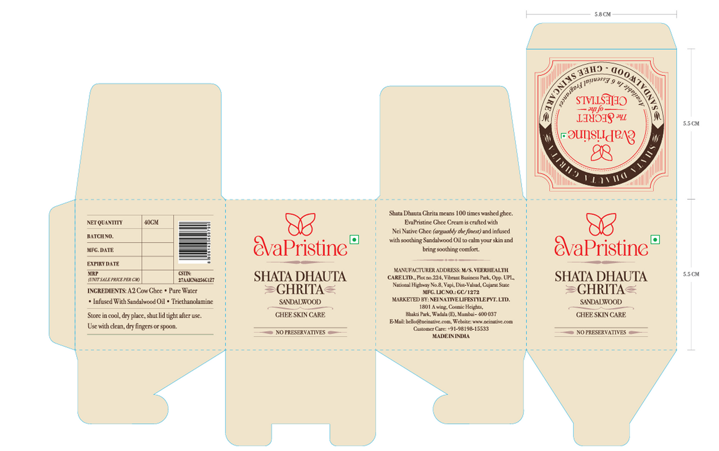 Shata Dhauta Ghrita - Ghee Skin Care