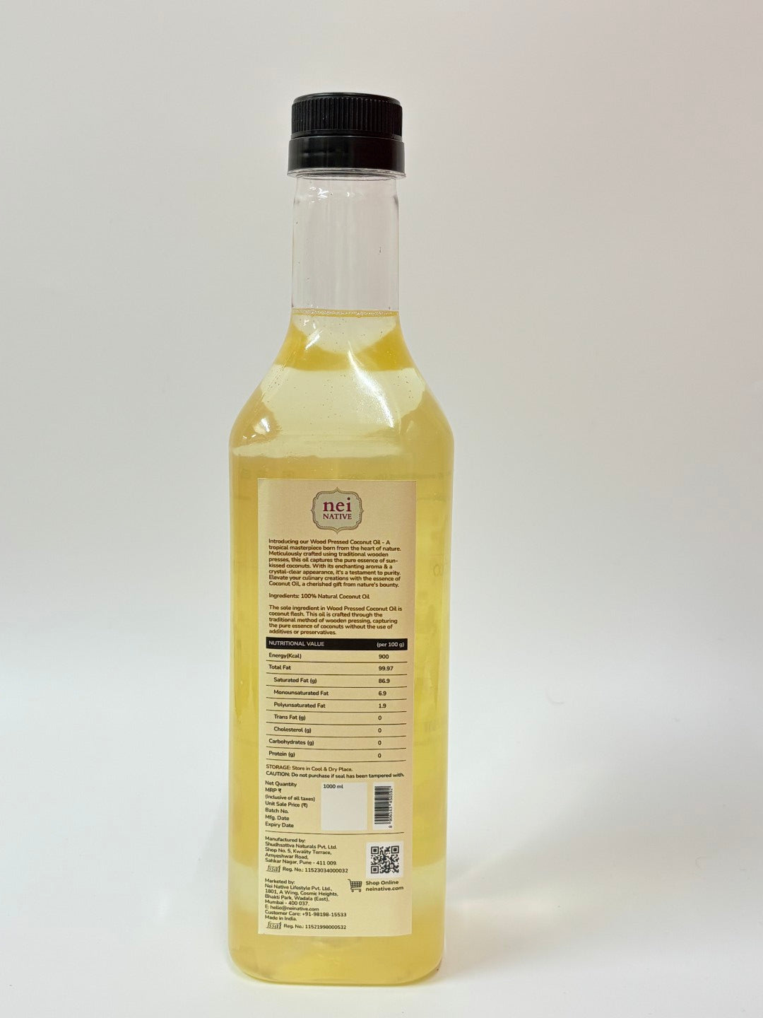 Wood Pressed Coconut Oil