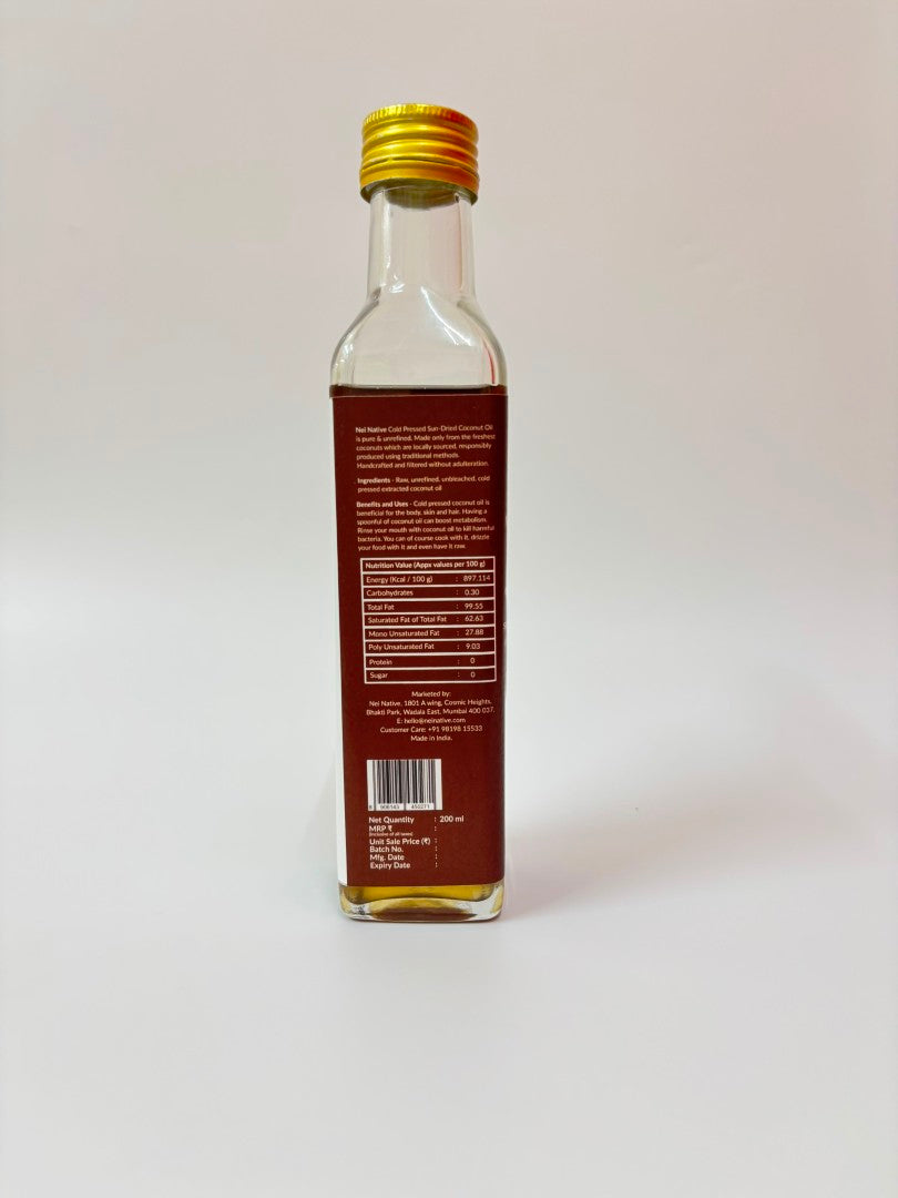 Cold Pressed Sun-Dried Coconut Oil