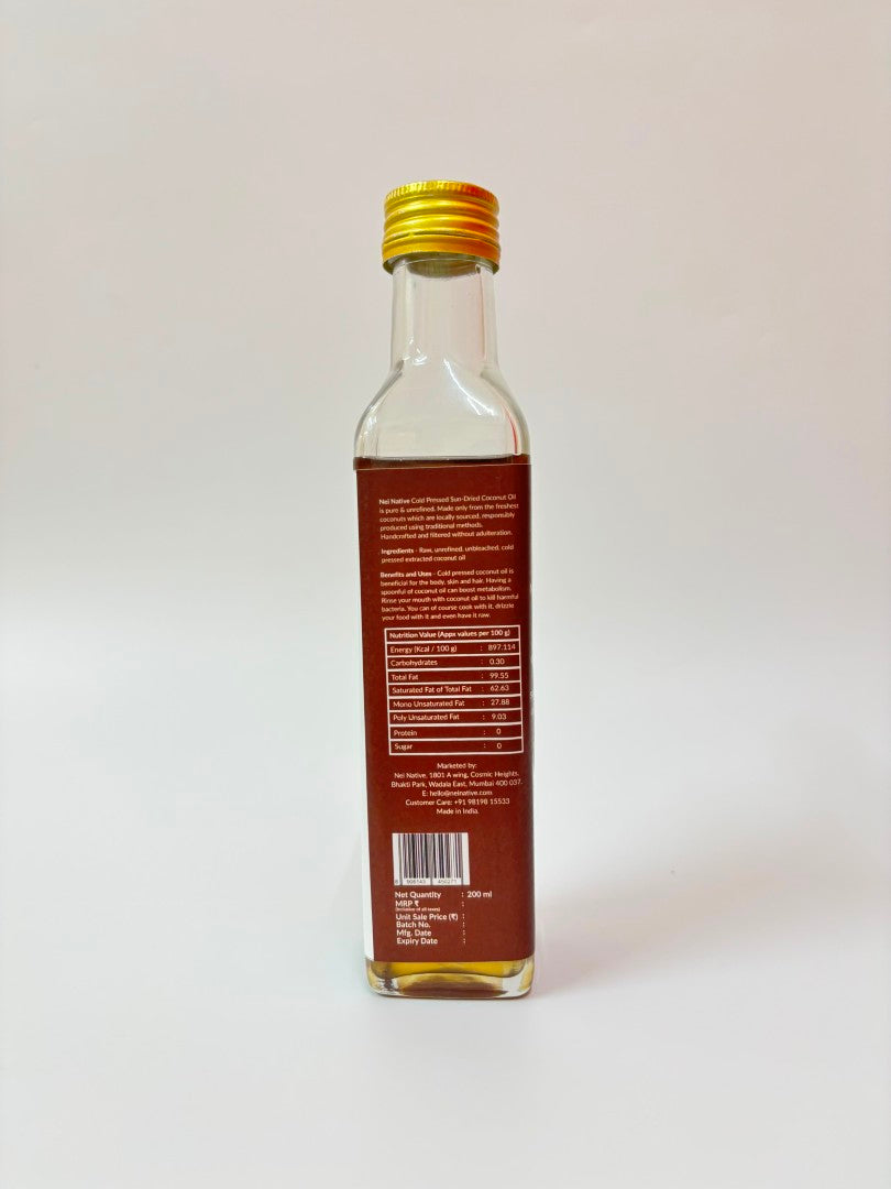 Cold Pressed Sun-Dried Coconut Oil