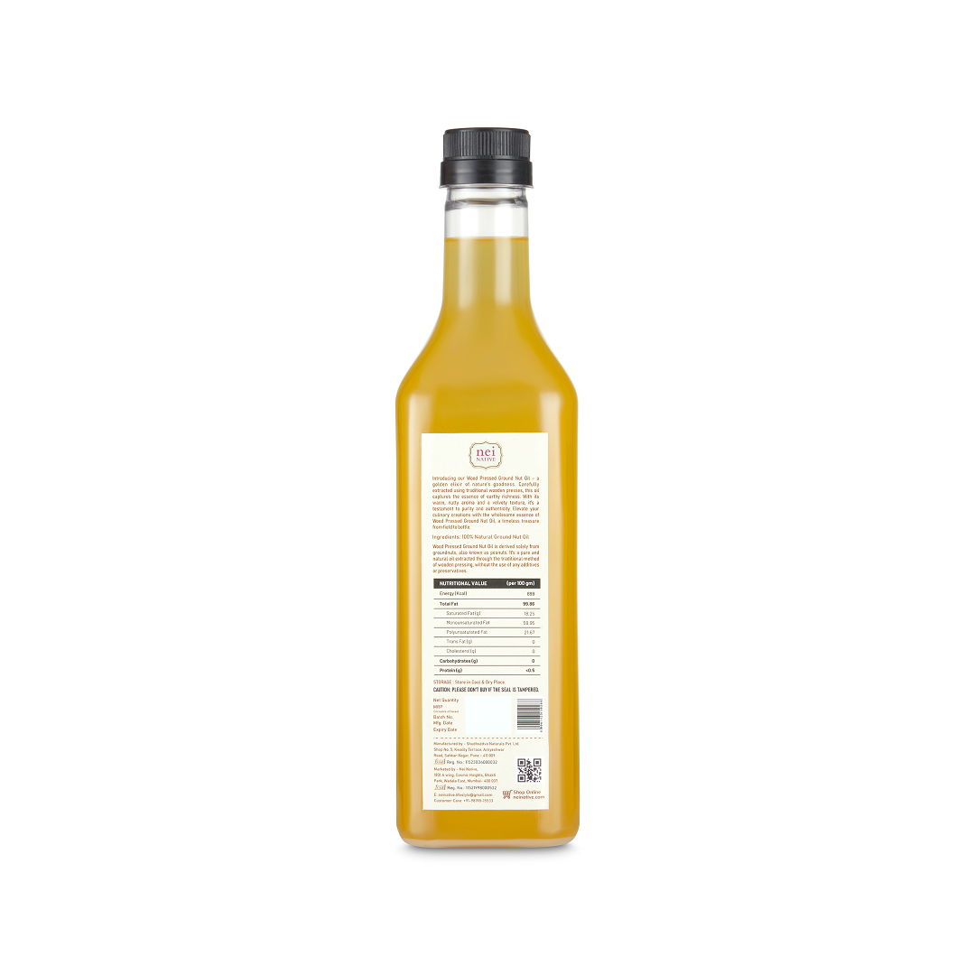 Wood Pressed Groundnut Oil