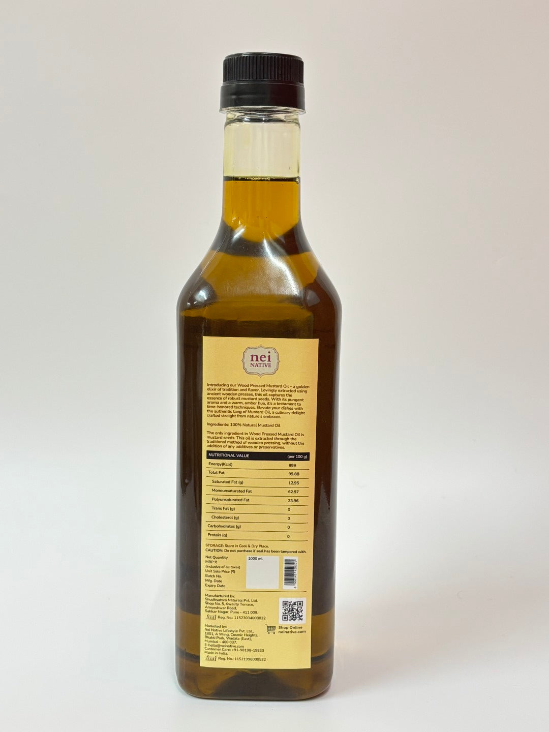 Wood Pressed Mustard Oil